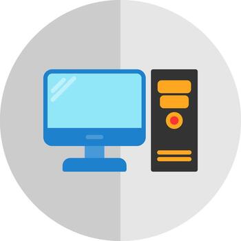 Computer Vector Icon Design