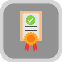 Certficate Vector Icon Design