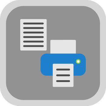 Printer Setup Vector Icon Design