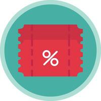 Ticket discount Vector Icon Design