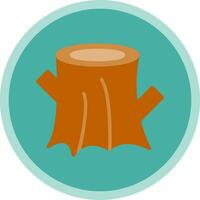 diseño de icono de vector de tocón de árbol