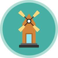 Windmill Vector Icon Design