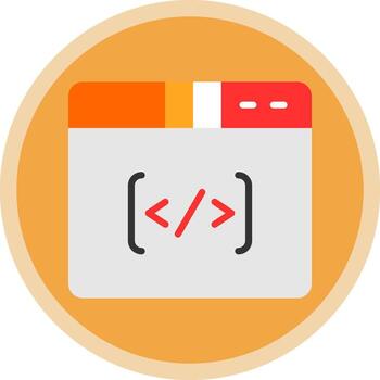 Coding Vector Icon Design