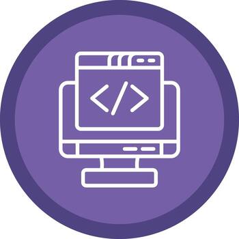 Coding Vector Icon Design