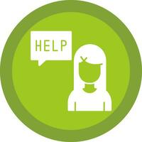 Ask for help Vector Icon Design