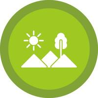 diseño de icono de vector de montañas