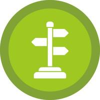 Signpost Vector Icon Design