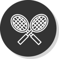 Tennis racket Vector Icon Design