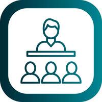 Seminar Vector Icon Design