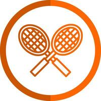 Tennis racket Vector Icon Design