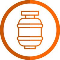 Gas bottle Vector Icon Design