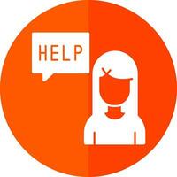 Ask for help Vector Icon Design