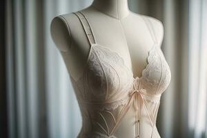 Sensual lingerie on a mannequin. ai generative photo