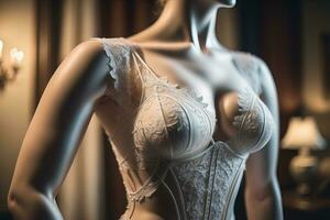 sensual lencería en un maniquí. ai generativo foto