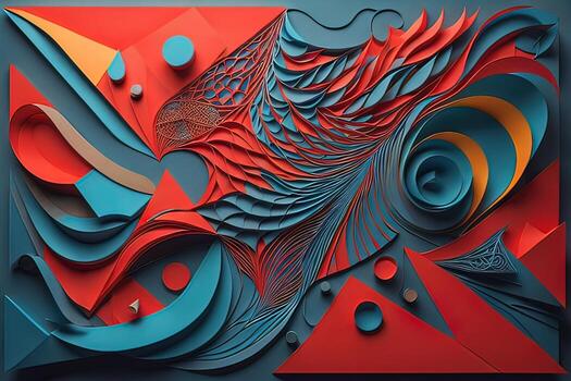 abstract background with colors, creative Design. ai generated photo