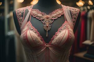Sensual lingerie on a mannequin. ai generative photo