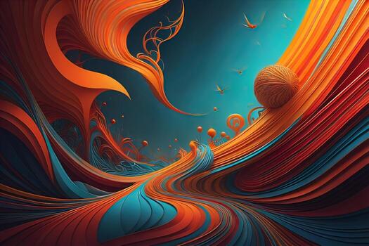 abstract background with colors, creative Design. ai generated photo