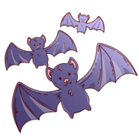 schattig halloween element knuppel png