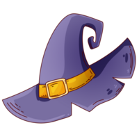 Cute Halloween Element Sticker Icon Witch Hat png