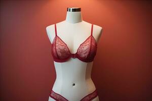 Sensual lingerie on a mannequin. ai generative photo