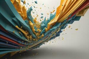 abstract background with colors, creative Design. ai generated photo