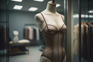 Sensual lingerie on a mannequin. ai generative photo