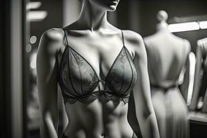 sensual lencería en un maniquí. ai generativo foto