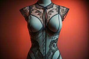 Sensual lingerie on a mannequin. ai generative photo