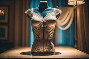 Sensual lingerie on a mannequin. ai generative photo