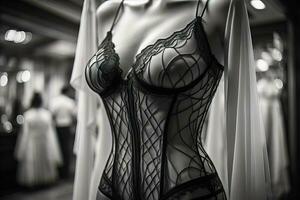 Sensual lingerie on a mannequin. ai generative photo