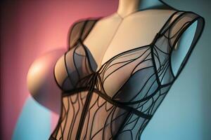 Sensual lingerie on a mannequin. ai generative photo