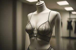 Sensual lingerie on a mannequin. ai generative photo