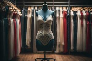 sensual lencería en un maniquí. ai generativo foto