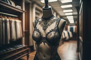 Sensual lingerie on a mannequin. ai generative photo