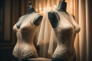 Sensual lingerie on a mannequin. ai generative photo