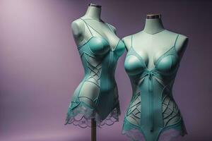 Sensual lingerie on a mannequin. ai generative photo