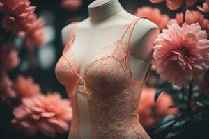 Sensual lingerie on a mannequin. ai generative photo