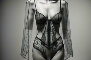 Sensual lingerie on a mannequin. ai generative photo