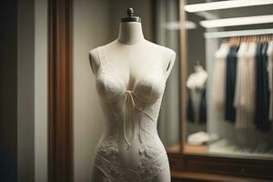 sensual lencería en un maniquí. ai generativo foto