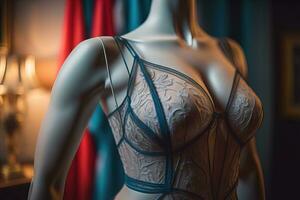 Sensual lingerie on a mannequin. ai generative photo