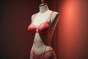 Sensual lingerie on a mannequin. ai generative photo