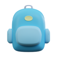 school bag 3d render illustration. png