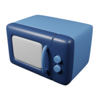 microwave 3d render on transparent background. png