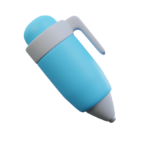 Pen 3d render illustration. png