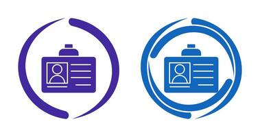 icono de vector de tarjeta de identificación