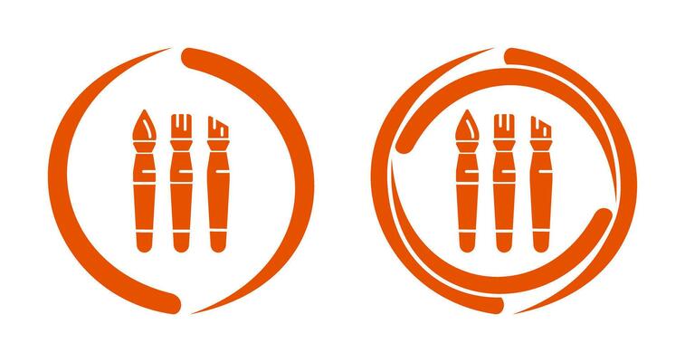 Brushes Vector Icon