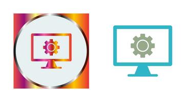 icono de vector de pantalla de monitor