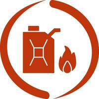 Unique Fuel to Fire Vector Icon