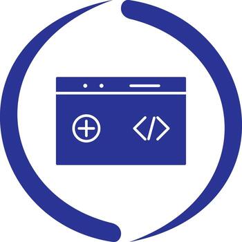 Unique Clean Code Vector Icon