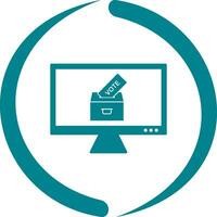 Online Vote Vector Icon